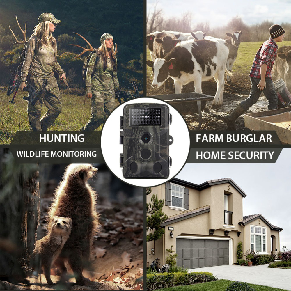 20MP 1080P Wildlife Trail Camera Photo Trap Infrared Hunting Cameras HC802A Wildlife Wireless Surveillance HD Tracking Infrared