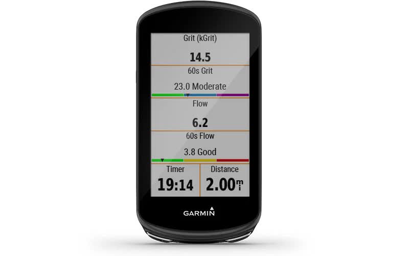 Відстежуйте показники Grit та Flow для підйому вгору та спуску по трасі з велонавігатором Edge 1030 Plus