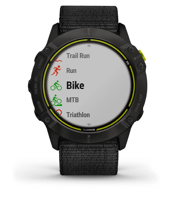 Використовуйте попередньо завантажені профілі активності у Garmin Enduro