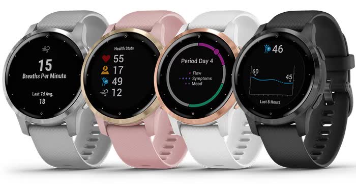 Смарт-годинник Garmin Vivoactive 4S, колір сірий / чорний