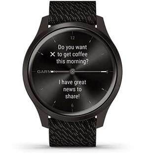 Смарт-годинник Garmin Vivomove Style графіт, алюмінієвий корпус