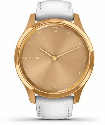 Смарт-годинник Garmin Vivomove Luxe золотавий 24K з чорним