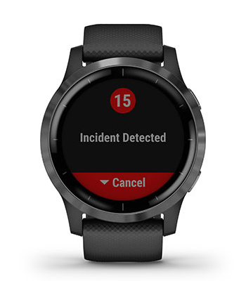 Смарт-годинник Garmin Vivoactive 4 сірі з чорним ремінцем