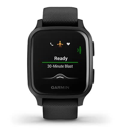 Смарт-годинник Garmin Venu Sq Music Edition чорний з сірим
