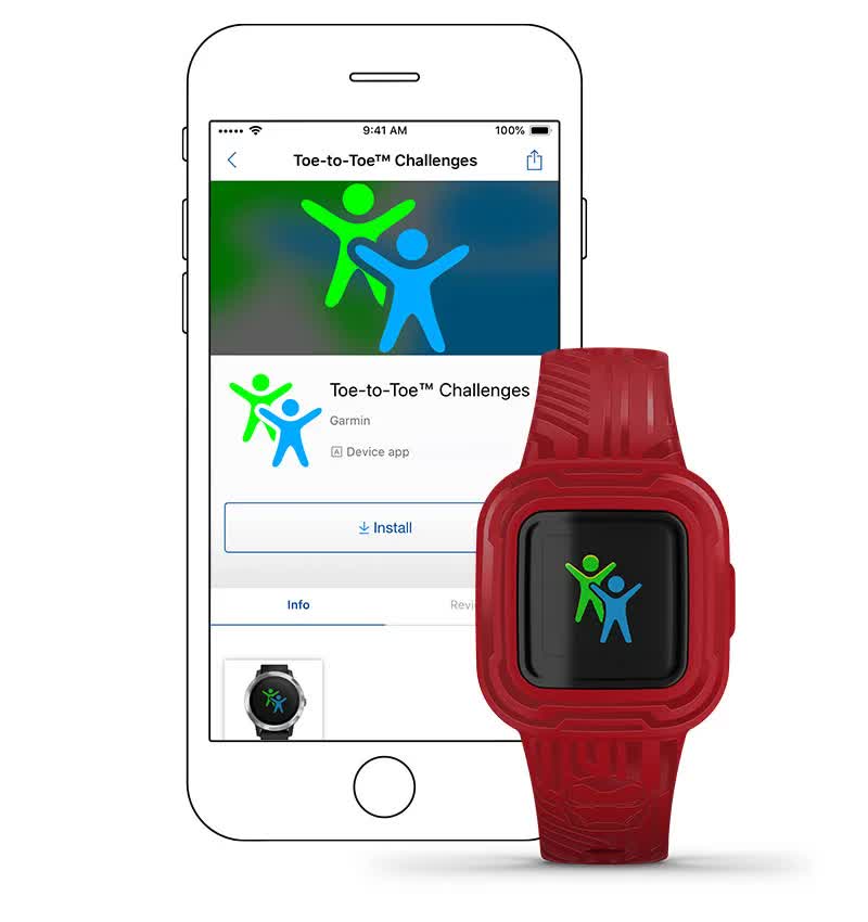 vivofit jr.3 дає змогу брати участь у змаганнях з кількості пройдених кроків