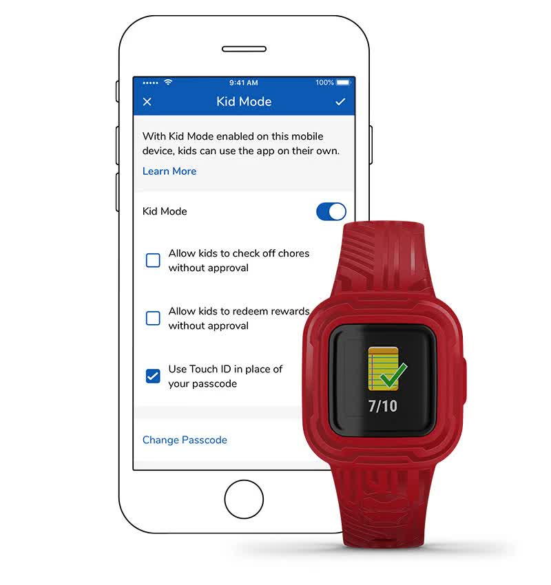 Батьки можуть активувати «Дитячий режим» у додатку Garmin Jr