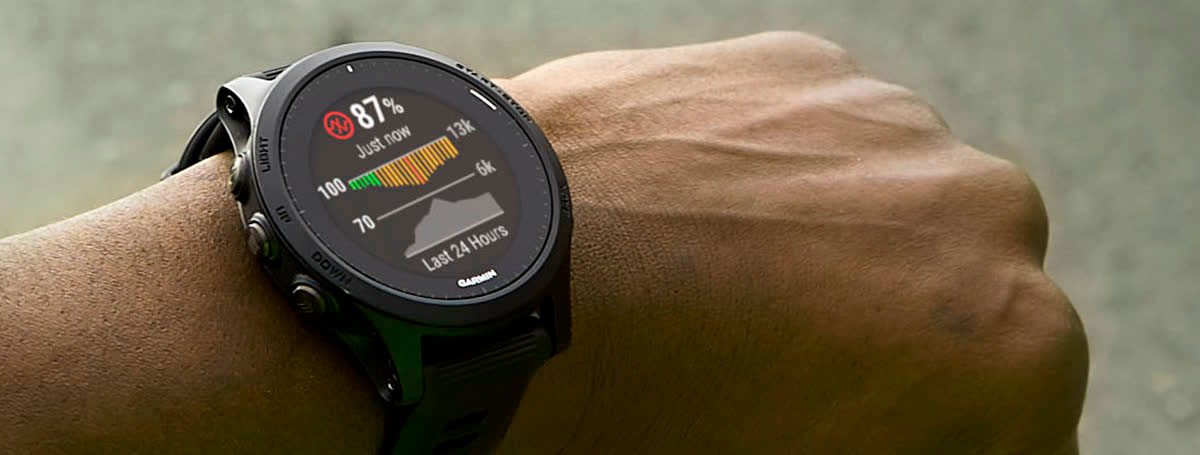 Смарт-годинник Garmin Forerunner 945 чорний з чорним ремінцем