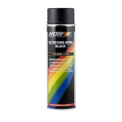Краска для бампера черная Motip TEXTURE SPRAY Premium Line 04123 500мл