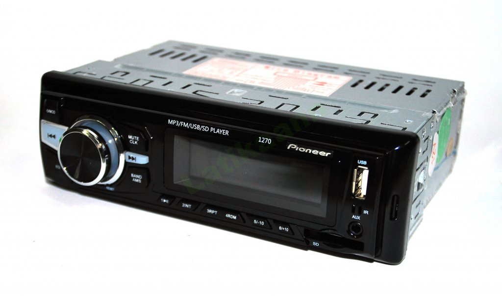 Магнитола Pioneer 1270 автомобильная универсальная ISO USB флешки + SD карты памяти + AUX + FM (4x50W)