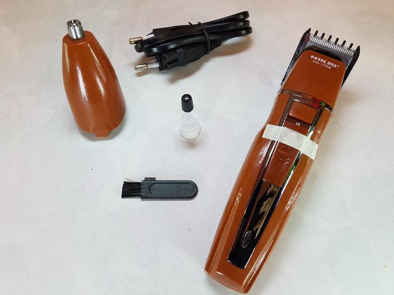 Триммер для стрижки волос и бород на аккумуляторной батарее Nikai NK-1708 прибор для стрижки волос