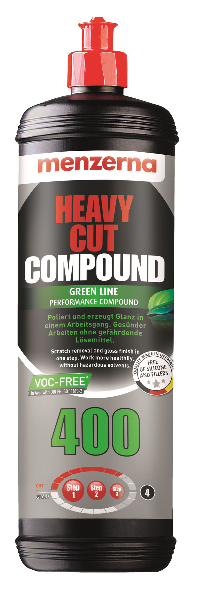 Абразивная полировальная паста Menzerna 400 GREEN LINE VOC-FREE Heavy Cut Compound 1 л