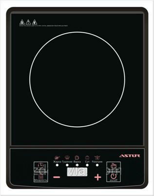 Электроплитка индукционная ASTOR DC 16200 кухонная плита электронная