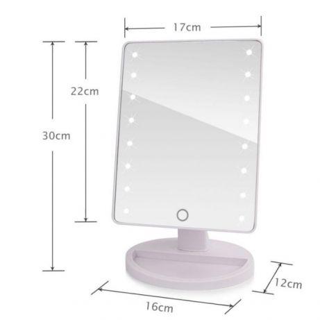 Зеркало для макияжа с подсветкой Magic Makeup Mirror, 16 ламп, косметическое зеркало с подсветкой, Акция! - фото 4