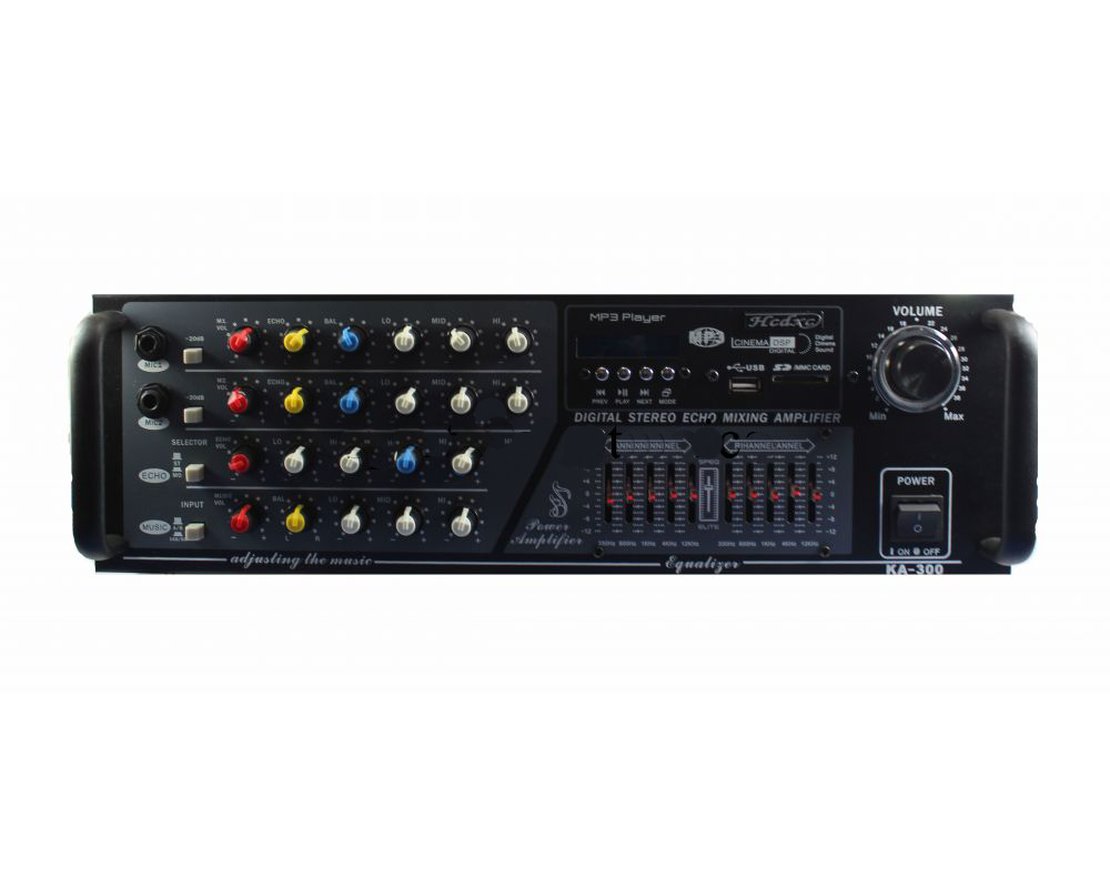 Портативный усилитель звука AMP KA300/2016, усилитель стереофонический