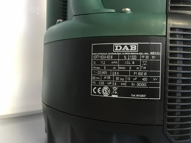 Насос дренажно-фекальный DAB VERTY NOVA 400 M (0,4 кВт)