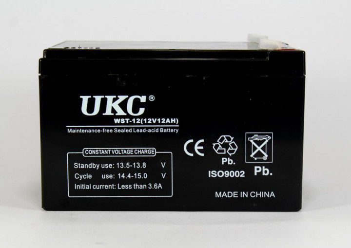 Аккумулятор BATTERY 12V 12A UKC аккумуляторная батарея 150х95х93 мм