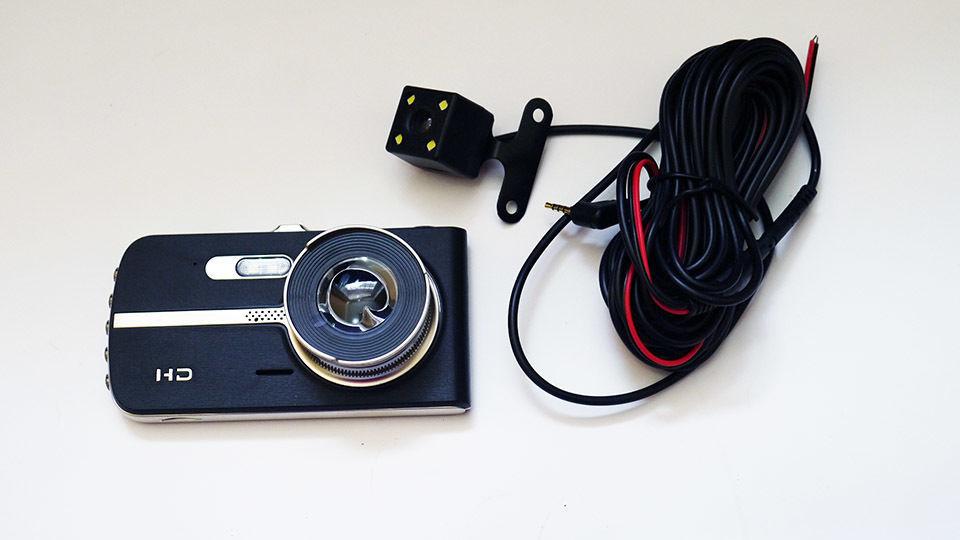 Видеорегистратор DVR T653 FULL HD металл с дополнительной камерой авторегистратор Full HD на 2 камеры