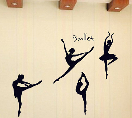Вінілова наліпка Танцівниця - Виниловая наклейка на стену Танцовщица