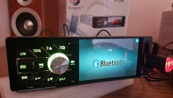 Магнитола Bluetooth, Видео-выход многофункциональная Pioneer 4114 + пульт + камера!