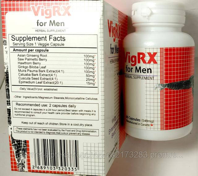 VigRX for Men - таблетки для повышения потенции