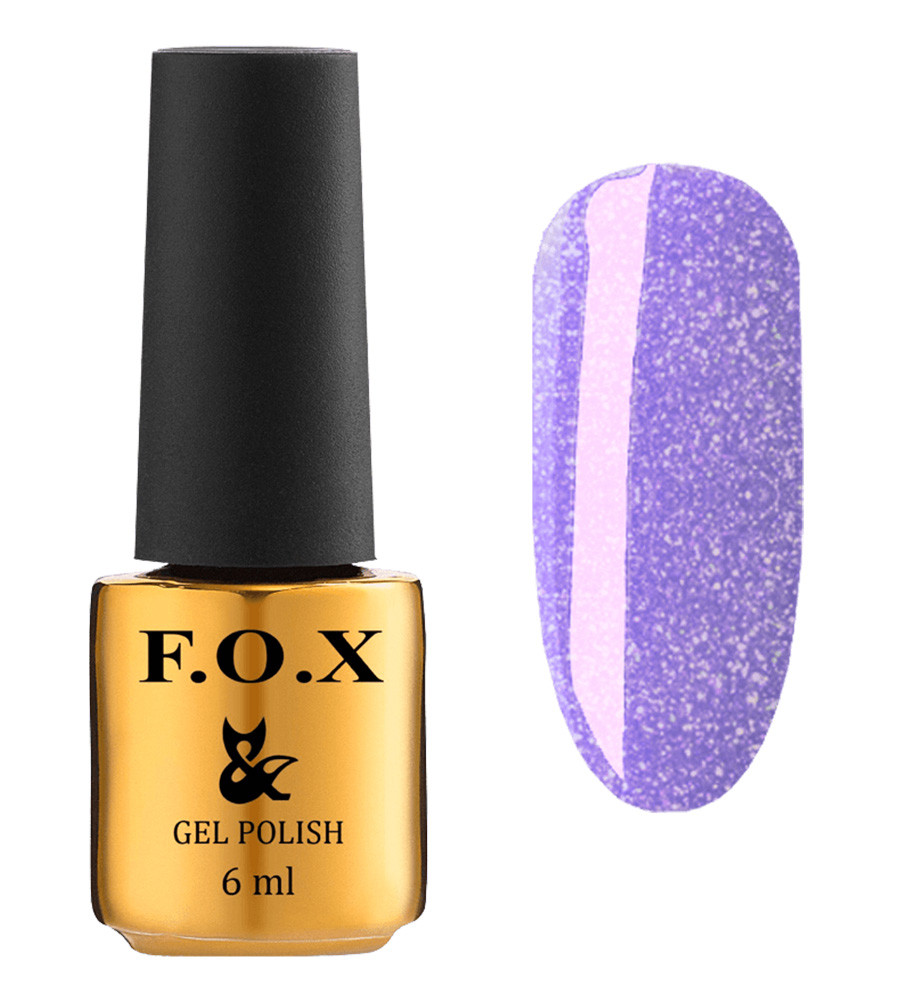 Гель-лак для ногтей FOX Dolls №572 Нежно-фиолетовый с шиммером 6 мл