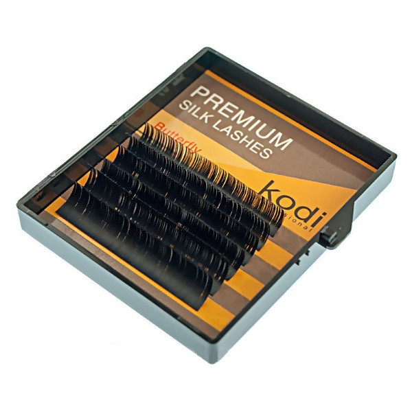 Ресницы для наращивания, черные Kodi Professional №В.0.05 6 рядов: 8-2; 9-2; 10-2