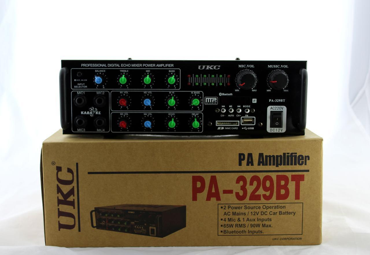 Усилитель звуковой для аудиосистемы AMP 329 BT качественное и громкое звучание