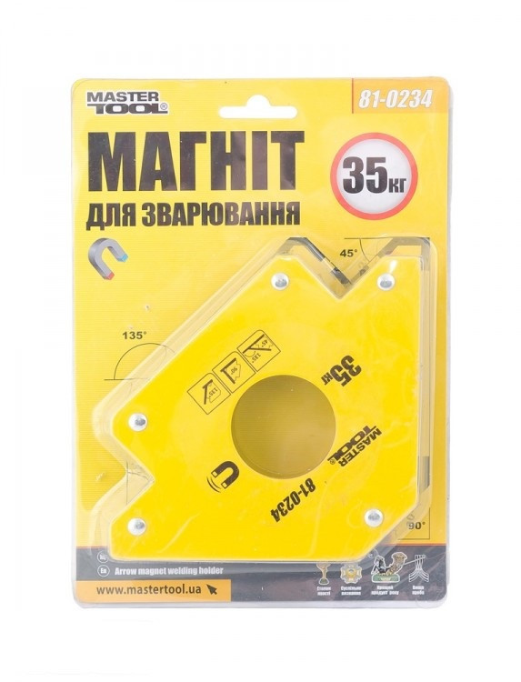 Магнит для сварки 35 кг, 45°,90°,135° MasterTool 81-0234