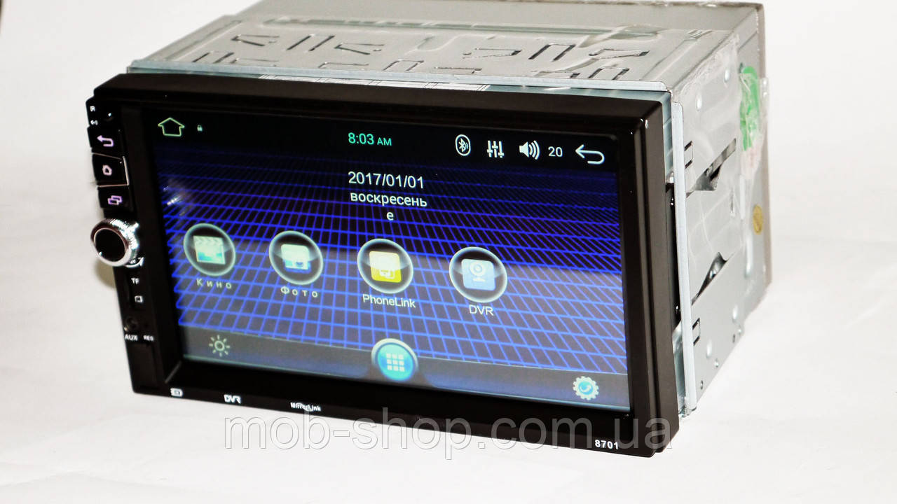 2din Автомагнитола Pioneer 8701 GPS Android 5.1 GPS + WiFi + 4Ядра +16 гб 