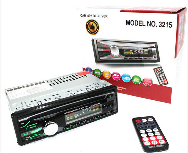 \Автомагнитола Pioneer 1DIN MP3-3215 RGB панель + пульт управления