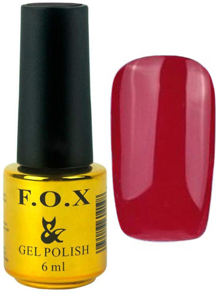 Гель-лак для ногтей FOX №080 Вишневый 6 мл