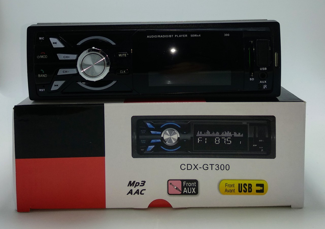 Автомагнитола CDX-GT 300 магнитола в машину USB пульт ДУ съемная магнитола