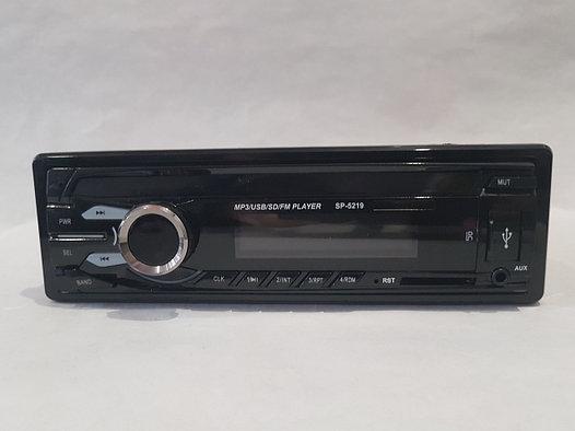 Стильная магнитола в машину Car Audio SP-5219 USB SD стандартный размер 1DIN популярная магнитола еврофишка
