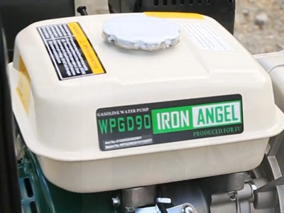 Вместительный топливный бак мотопомпы Iron Angel WPGD 90