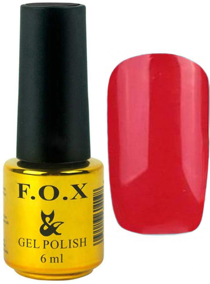 Гель-лак для ногтей FOX №043 Красный 6 мл