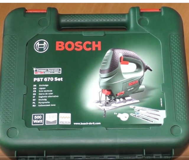 Лобзик Bosch PST 670 упаковка