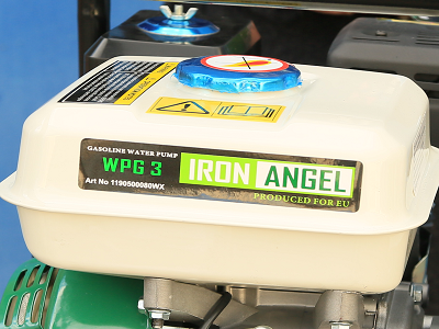 Вместительный топливный бак мотопомпы Iron Angel WPG 3