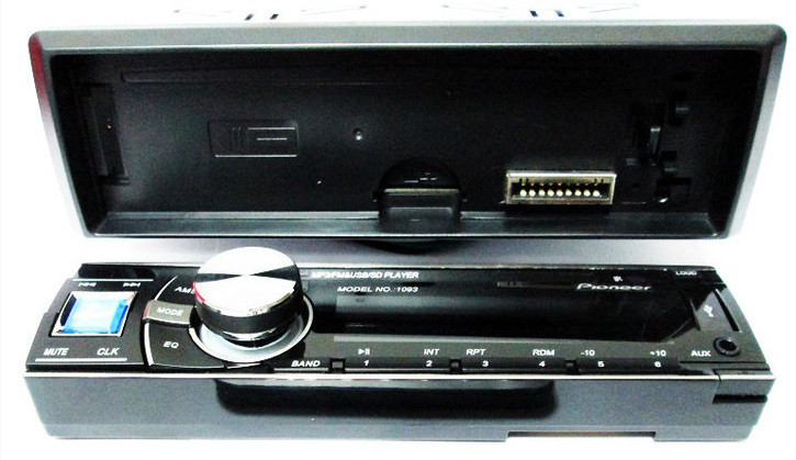 Автомагнитола универсальная Pioneer 1093 1093 - USB флешки + SD карты памяти + AUX + FM (4x50W) Подробнее: h