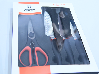 Пластиковая подставка набора ножей Vinzer ASAHI 89128 (4 пр.)