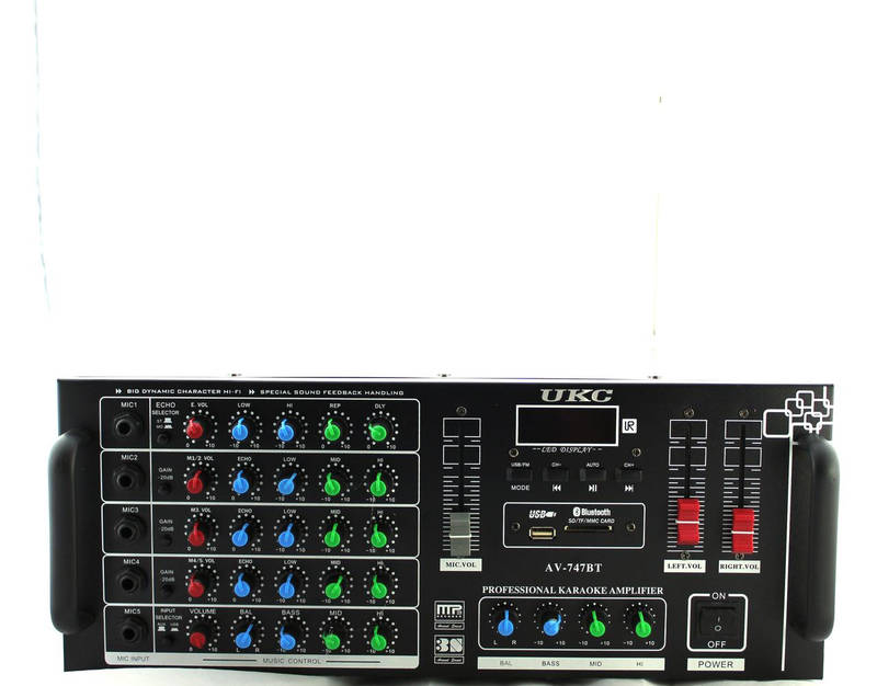 Усилитель мощности звука AMP 747+BT (2) звуковой усилитель