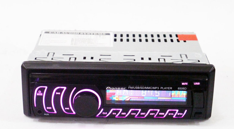 Автомагнитола Пионер 1DIN MP3-8506D RGB/Съемная панель Pioneer магнитола