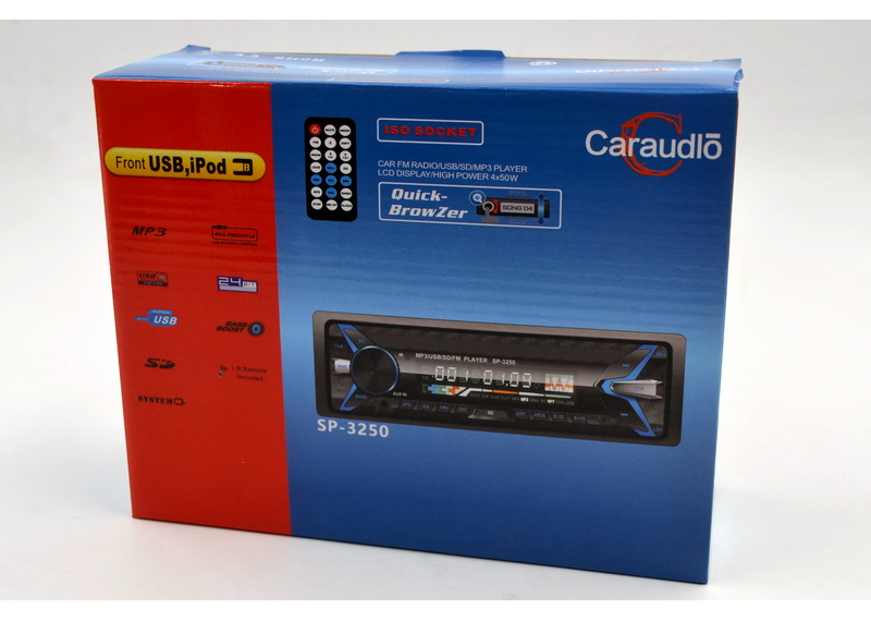 Автомагнитола Pioneer копия Car Audio SP-3250 USB SD не съемная панель еврофишка 1 дин новинка 2019