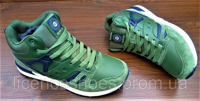 Мужские серые с черным зимние кроссовки Saucony G. R. I. D. Последняя пара 41-26.5см - фото 3