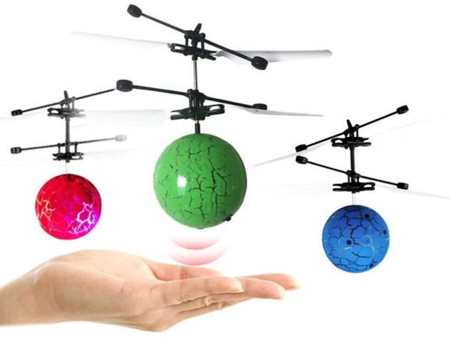 Летающая игрушка Flying Ball Красный Шар | Шарик-вертолет, летающий от руки | Интерактивная игрушка - mixx.com.ua — інтернет-магазин