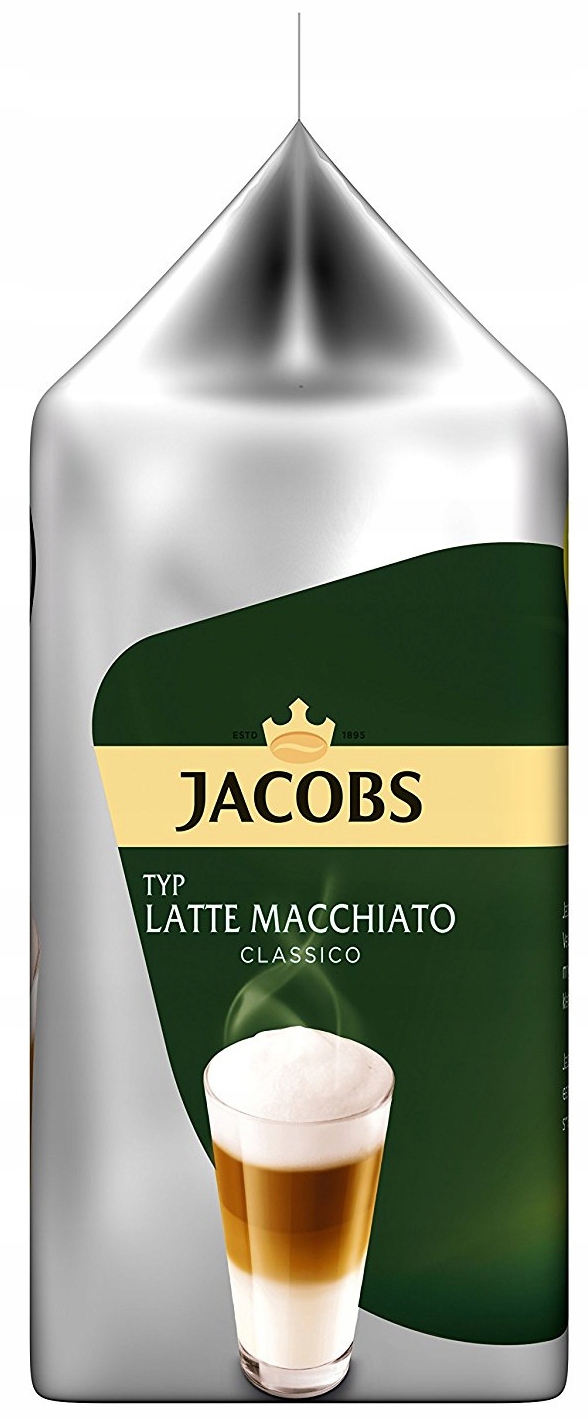 TASSIMO Jacobs Latte Macchiato Classico капсули 6 видів чорна кава