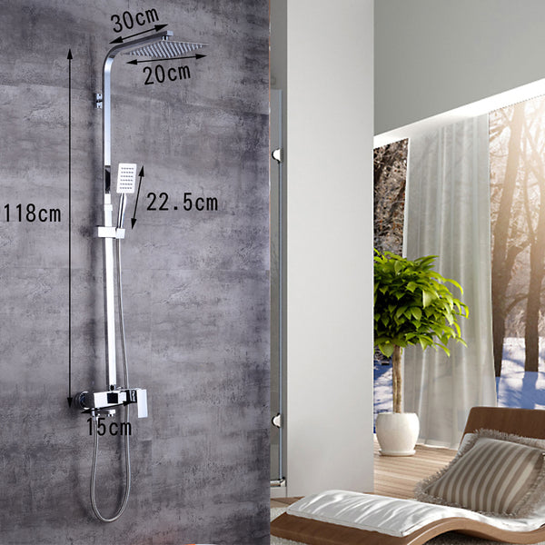 Duscharmatur Regendusche Duschset Duschsystem Handbrause Shower Badteile Spot Überkopfbrause Regendusche