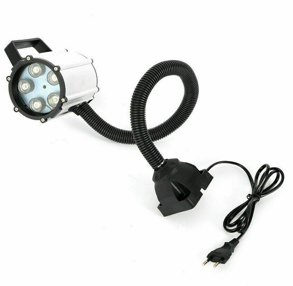 Flexibles Schwanenhals Licht, 5W LED Drehmaschine Lampe Arbeitslicht Wasserdicht Arm Licht mit Feste/Magnetic Base (Feste Basis)