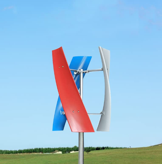 CNCEST Windgenerator Power-Turbine Vertikal 3-Klinge mit Regler 24V 400W Vertikale Windgenerator