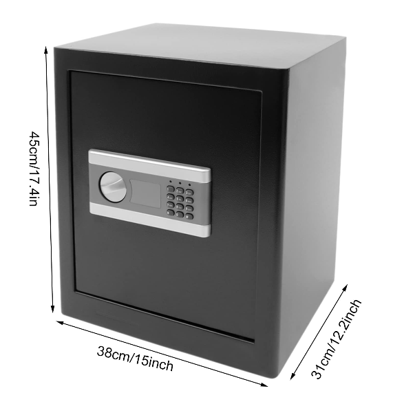 Safe Tresor mit 2 Dringend Schlüssel - Elektronischer Tresor Safe, Home Office Safe,Möbel Safe für Bargeld Schmuck