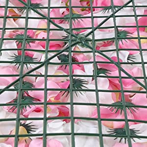 8 stücke Silk Flower Künstliche Blume Wall Panels Hochzeit Hintergrund Venue Decor